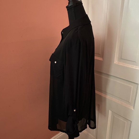 INC. Concepts; tunic; Size 1X; Black - Picture 4 of 4